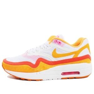 Nike Women  Air Max 1 BR 644443 101 White Mango Sz 8.5